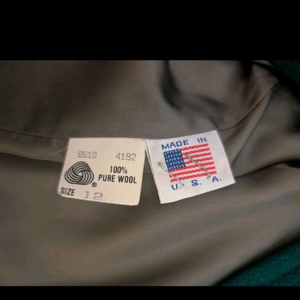 Vintage R Hennig 100% Wool Made in USA Button Jacket Coat - Picture 6 of 7